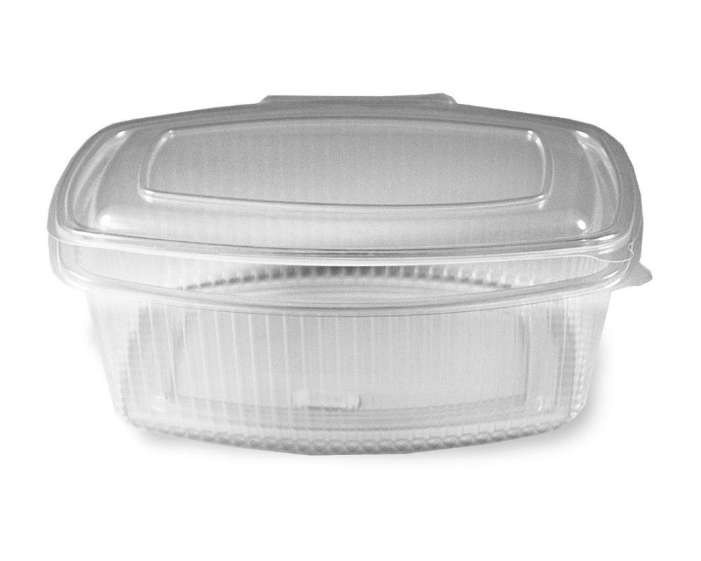 Feinkostbecher klar mit angehngtem Deckel 1000 ml PP- 50 Stk-