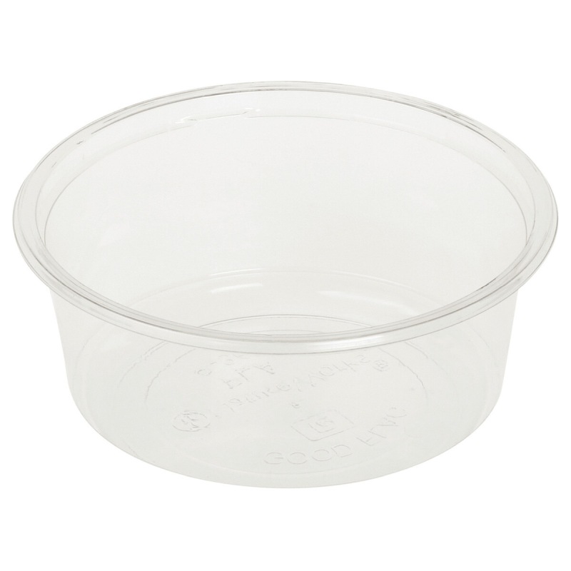 Feinkostbecher transparent aus Bio-Kunststoff (PLA) 350 ml O 12-1 cm- 50 Stk-