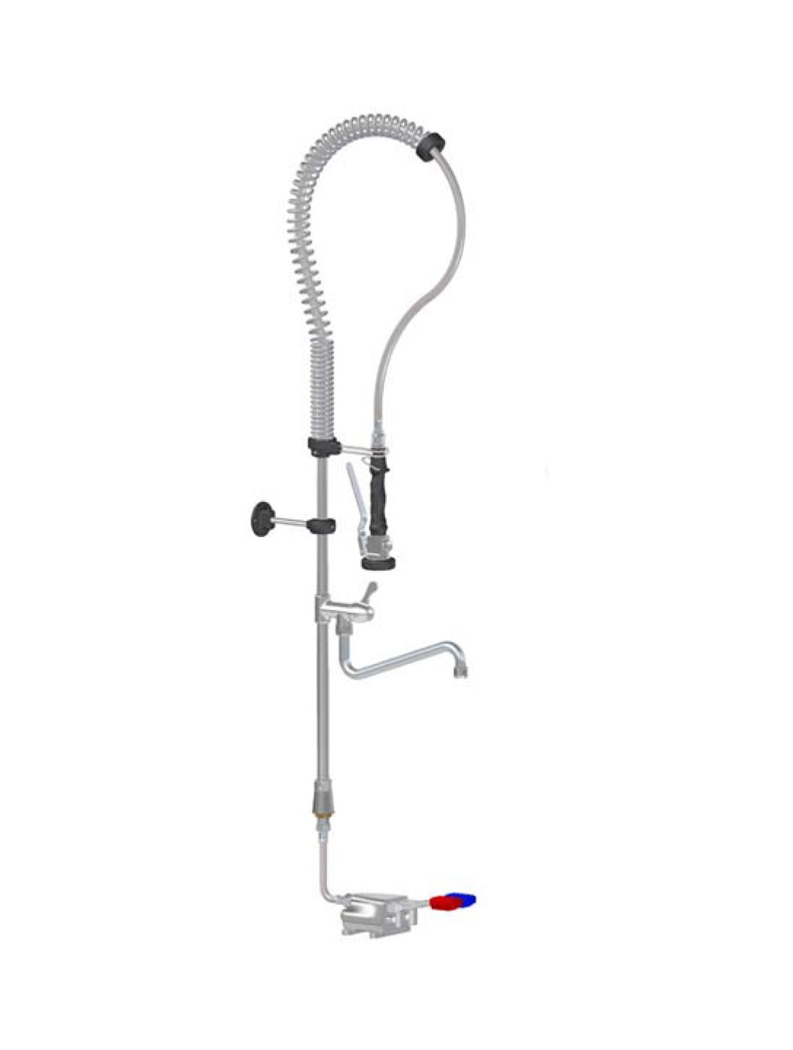 Geschirrbrause  Top-Class  Wasserhahn  Pedalbedienung  Doppelsteuerhebel