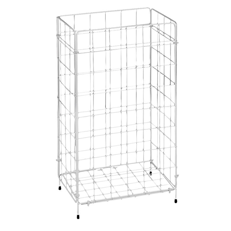 Gitterabfallkorb faltbar- 360x255x620mm- praktisch- hygienisch- weiss beschichtet
