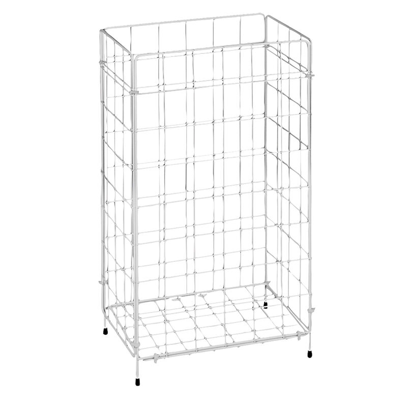 Gitterabfallkorb faltbar- 360x255x620mm- praktisch- hygienisch- weiss beschichtet