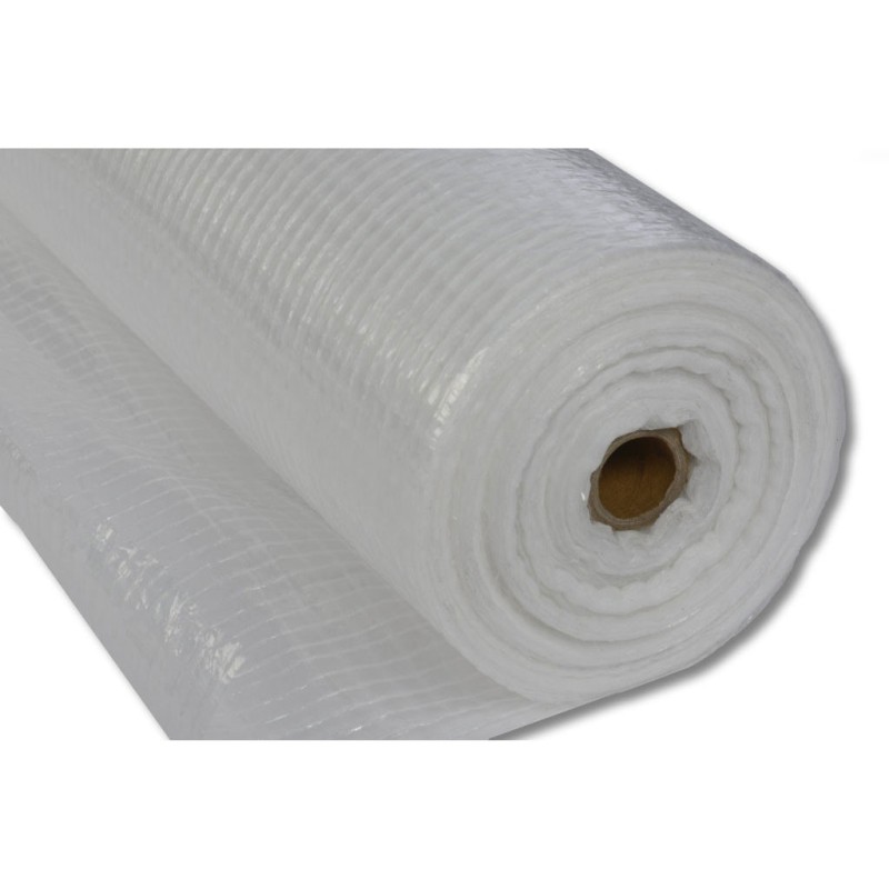 Gitterfolie- 90 g- transparent mit weissem Gitter- 1-50 x 100 m