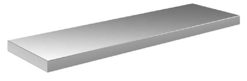 Glatte Regalwand 800x400x40 mm unter Edelstahlmbel > Professionelle Edelstahltisch > Accessori