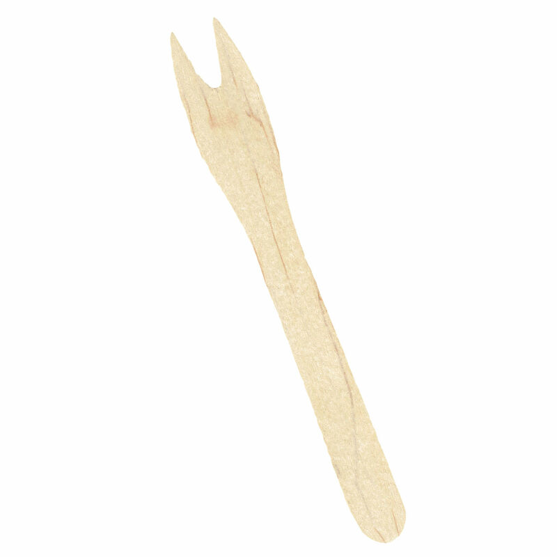 Holz Salatgabel Snackgabeln- 120mm- robust- 1000 Stk-
