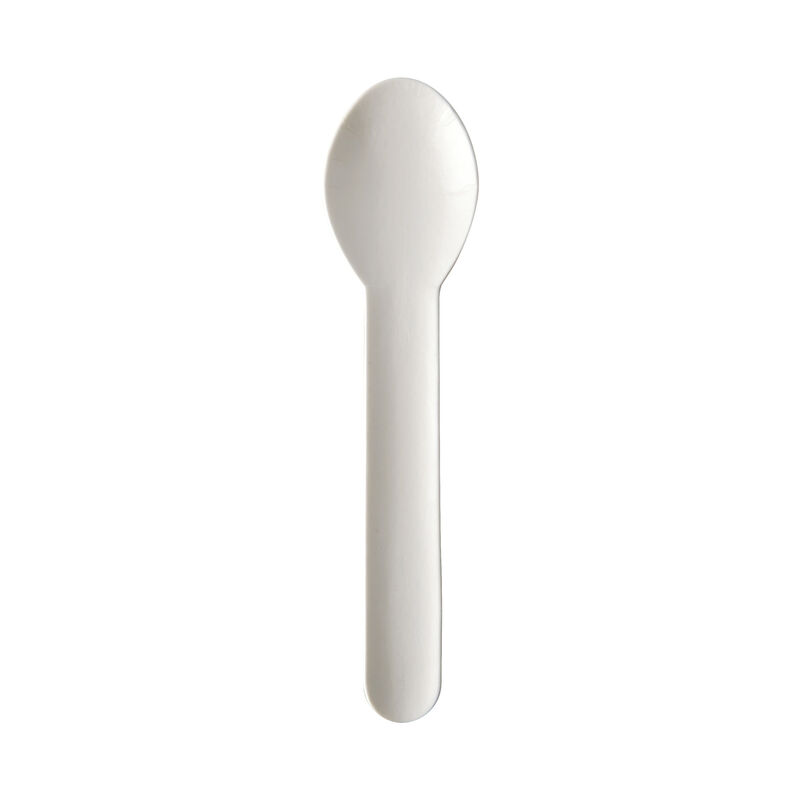 Kaffeelffel aus Papier pure 13 cm FSCR weiss- 100 Stk-