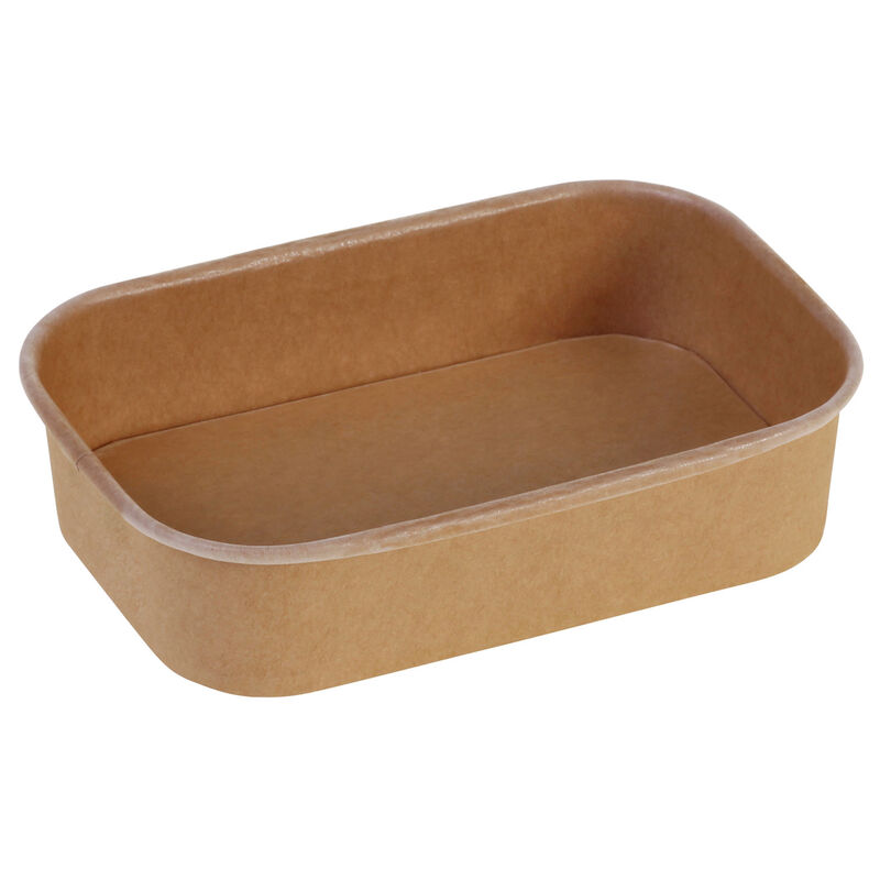 Kartonschale rechteckig Kraftpapier mit PE 500ml 173x120x40mm FSCR- 50 Stk-