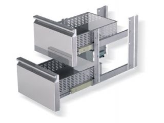 Kit 2 Schubladen 1-2 + 1-2 (demontiert) fr Tische Tiefe 600 mm