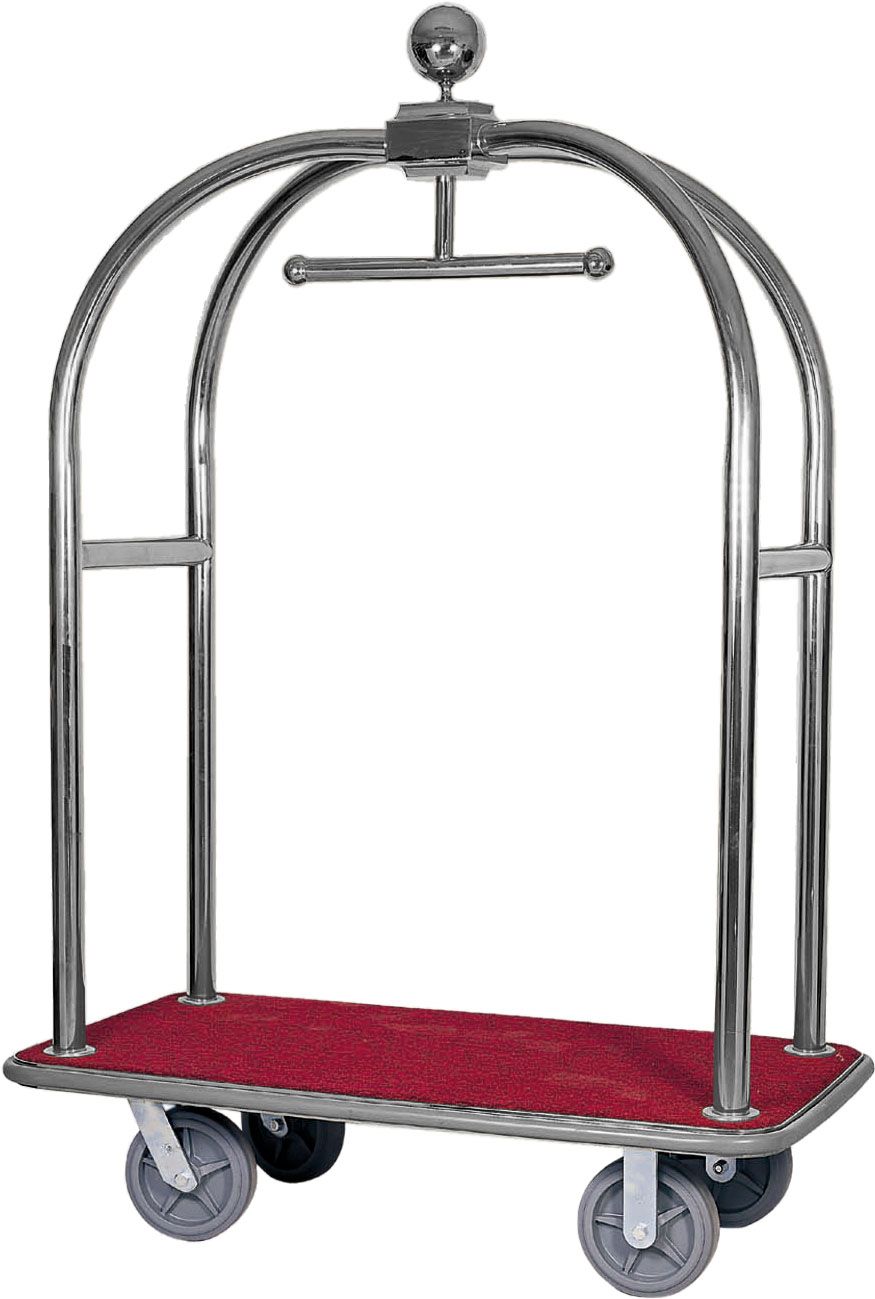 Kofferwagen  Kleiderstnder  Edelstahl  Lnge 124 cm