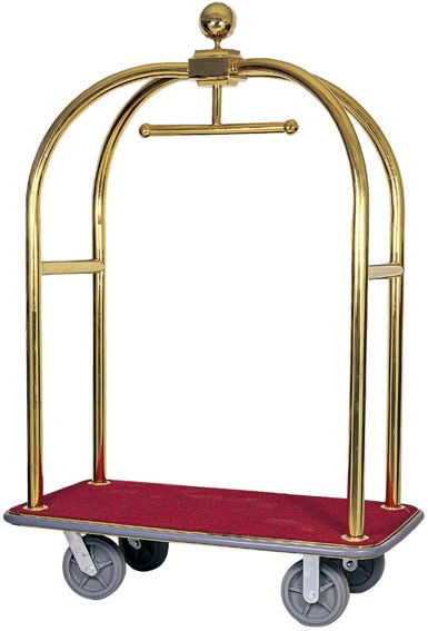 Kofferwagen  Kleiderstnder  Messing Stahl  Lnge 124 cm