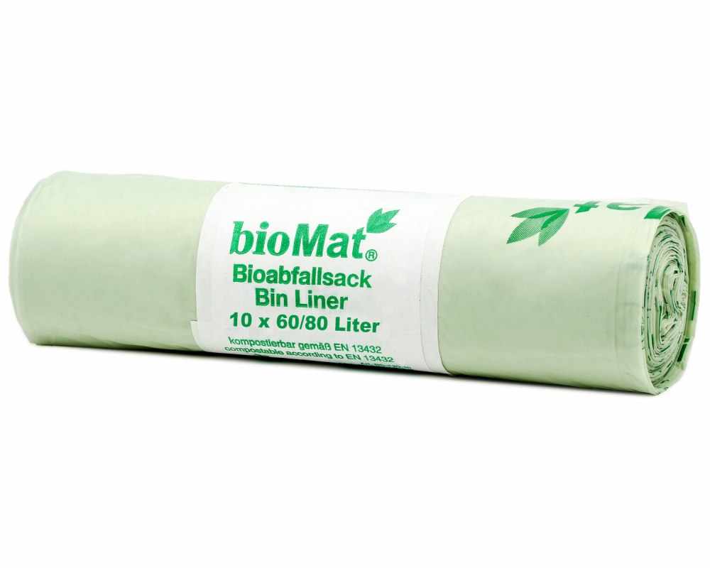 kompostierbare Bioabfallbeutel 80L 81x110cm- 10 Stk-
