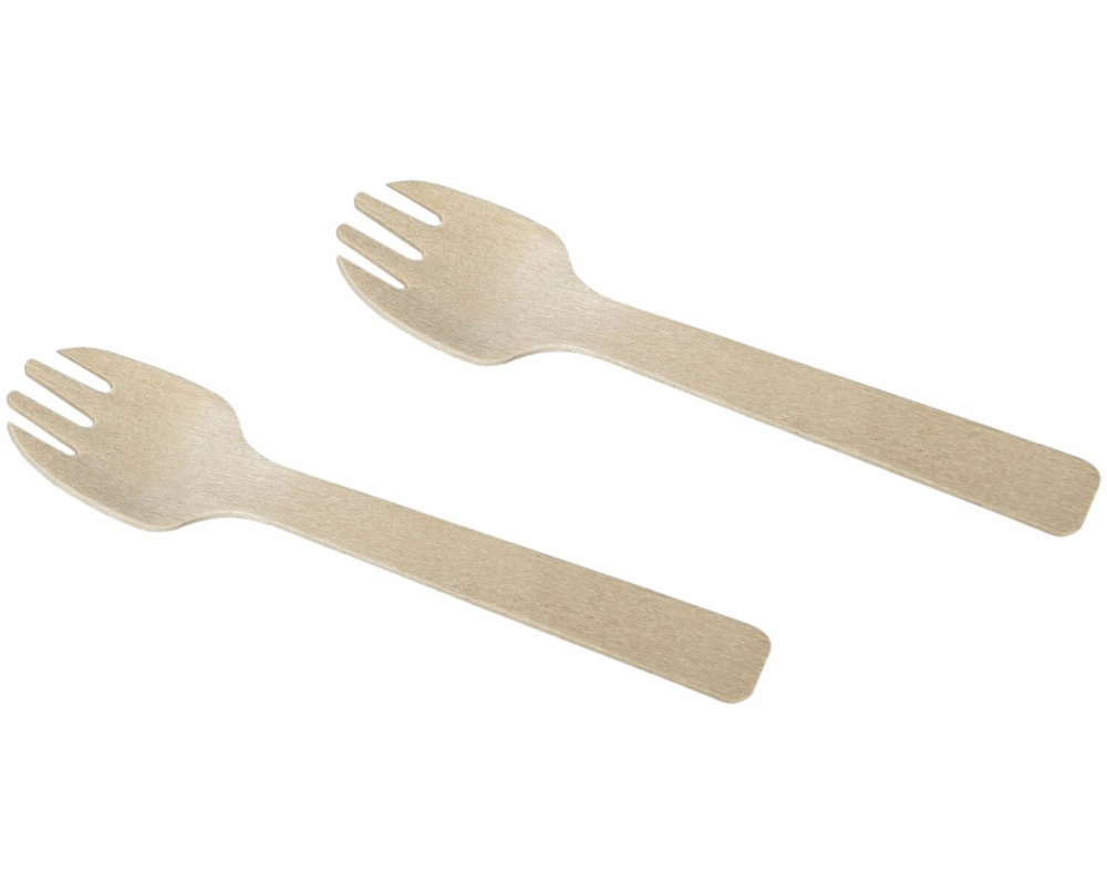 Kuchengabeln aus Holz- 10-5cm- 100 Stk-