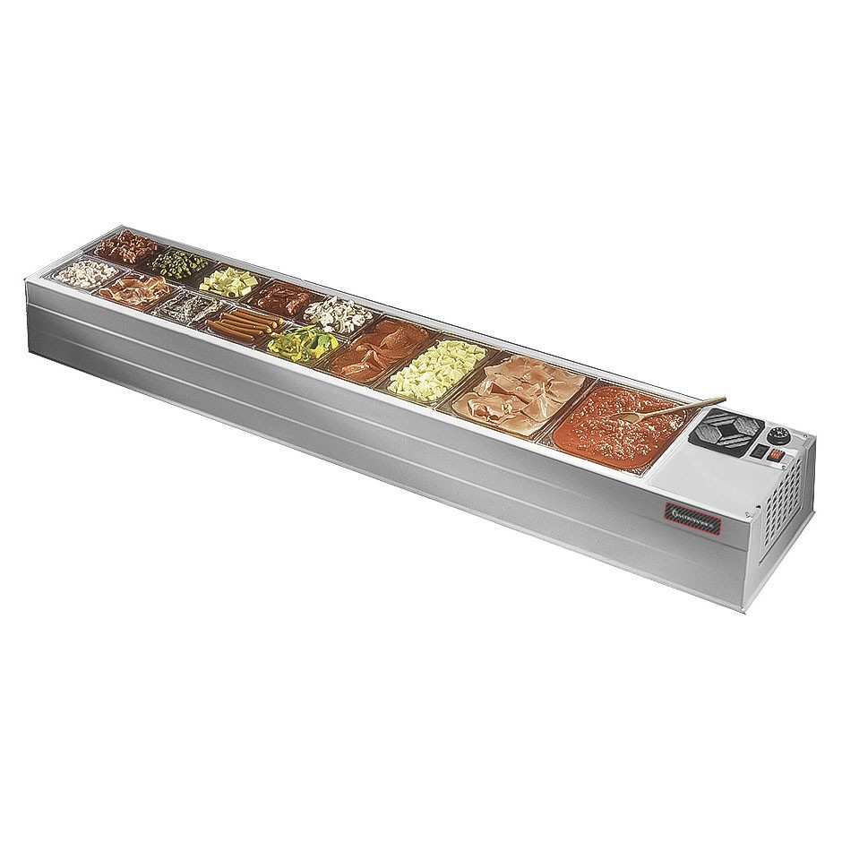 Khlbuffet aus Tisch B 2080 mm x T 410 mm x H 220 mm