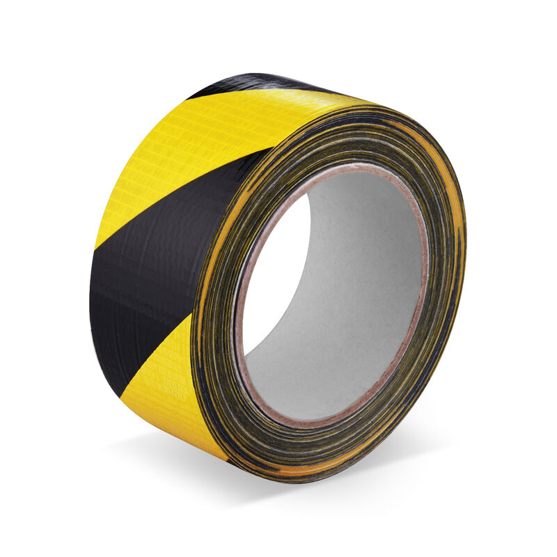 Markierungsband Signalband Warnklebeband Gewebe robust Gelb - Schwarz 50mm x 33 m