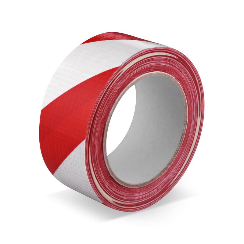 Markierungsband Signalband Warnklebeband Gewebe robust Rot - Weiss 50mm x 33 m