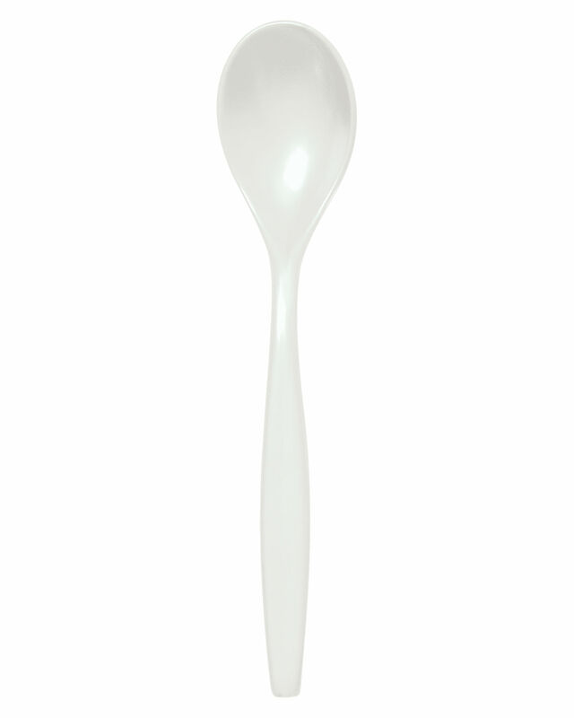 Mehrweg Suppenlffel 190 mm bruchfest Kunststoff SAN weiss- 25 Stk-