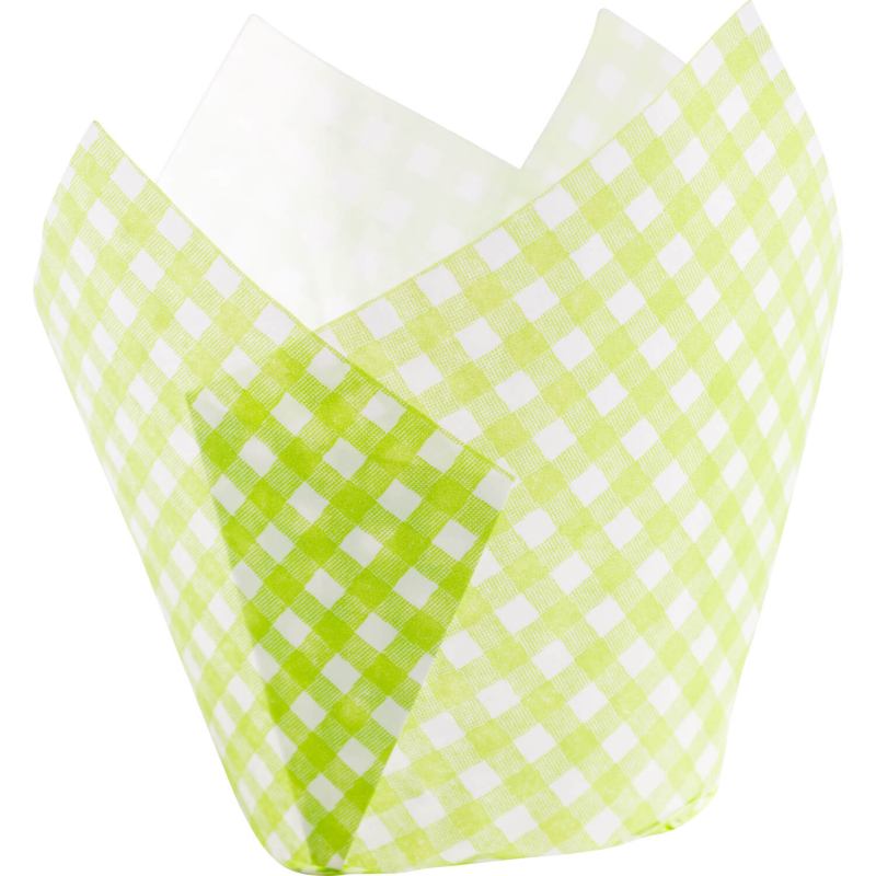 Muffin-Tulip-Wraps- Vichy limone- 160x160 mm- 1000 Stk-