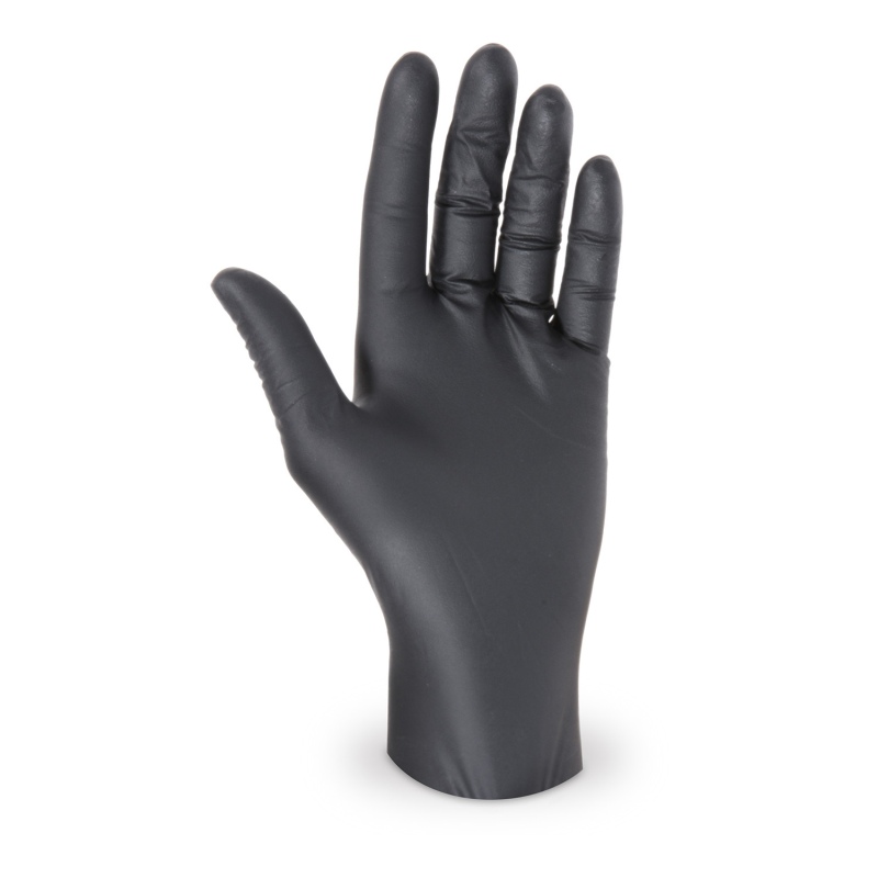 Nitril Einweghandschuhe puderfrei extrem reissfest schwarz Gr- L- 100 Stk- unter Putzen und Reinigen / Handschuhe
