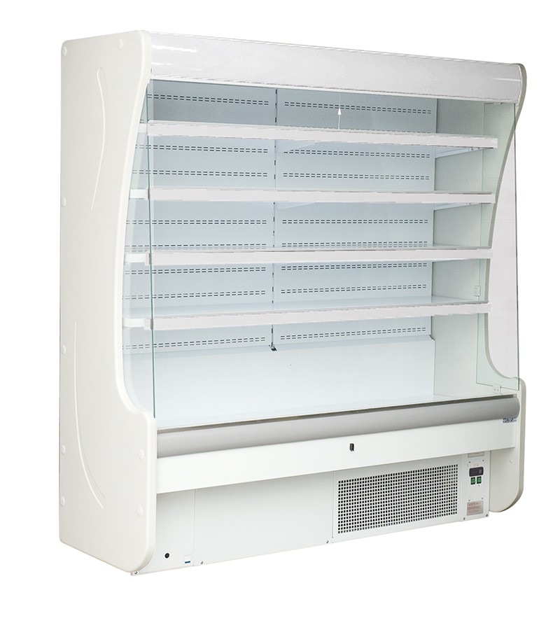 Oscar Wandkühlregal mit Umluftkühlung – Nachtvorhang manuell – Länge 1000 mm – Temperaturbereich + 3-C - + 10-C