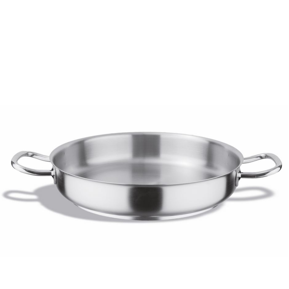 Paella-Pfanne  Edelstahl  Durchmesser 50 cm  Hhe 9 cm