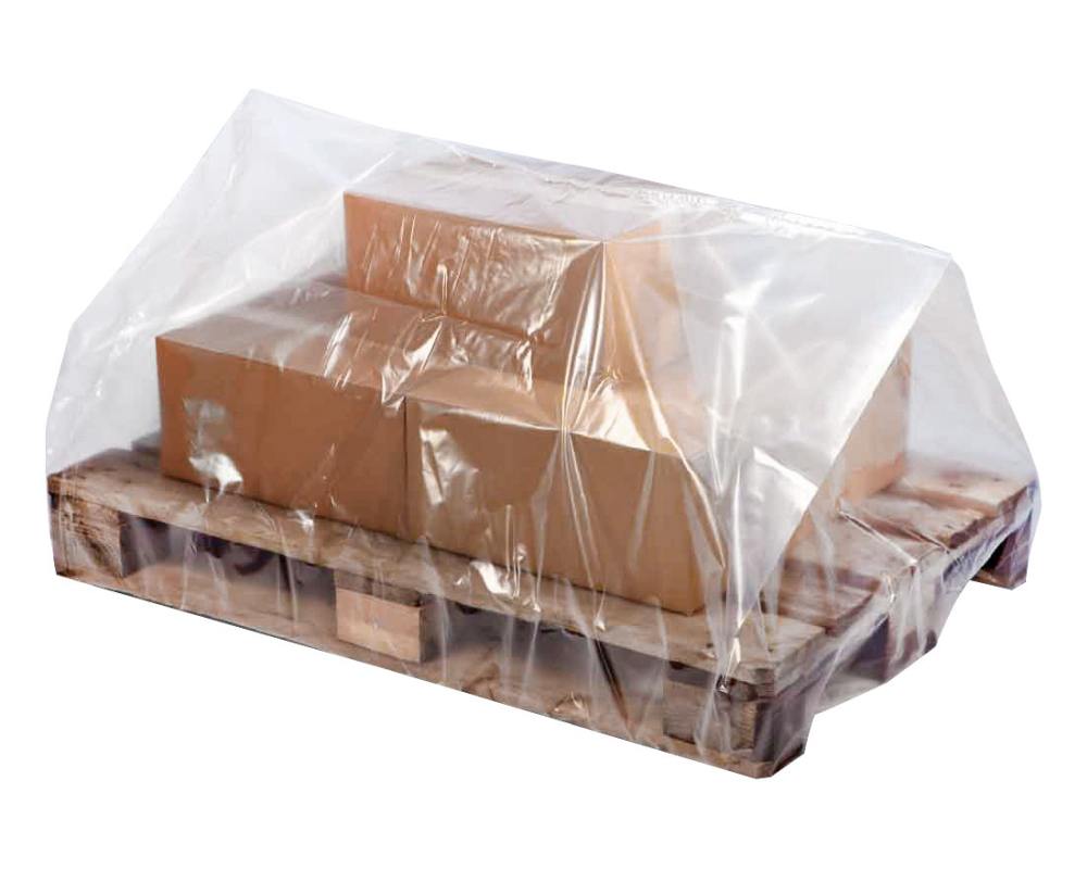 Palettenhaube aus Recyclat 1250 x 950 x 900mm transparent trb- 100my- 50 Stk-