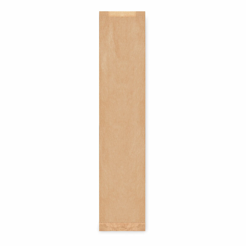 Papierfaltenbeutel Papiertten braun fr Baguettes 12 + 5 x 59 cm- 1000 Stk-