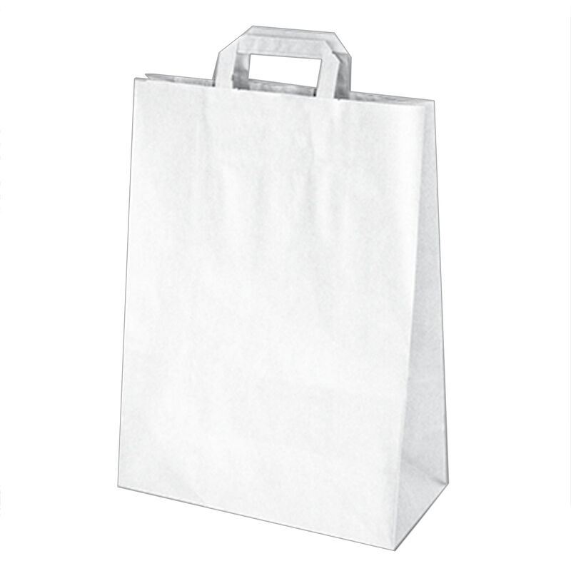 Papiertragetaschen 39 x 32 x 16 cm mit EAN-Code weiss- 250 Stk-