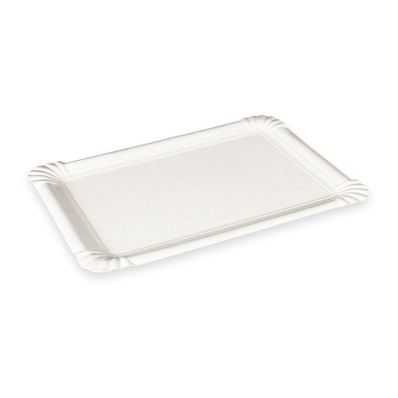 Pappteller Premium Grillteller Imbissteller eckig 10 x 16 cm fettdicht- 250 Stk-
