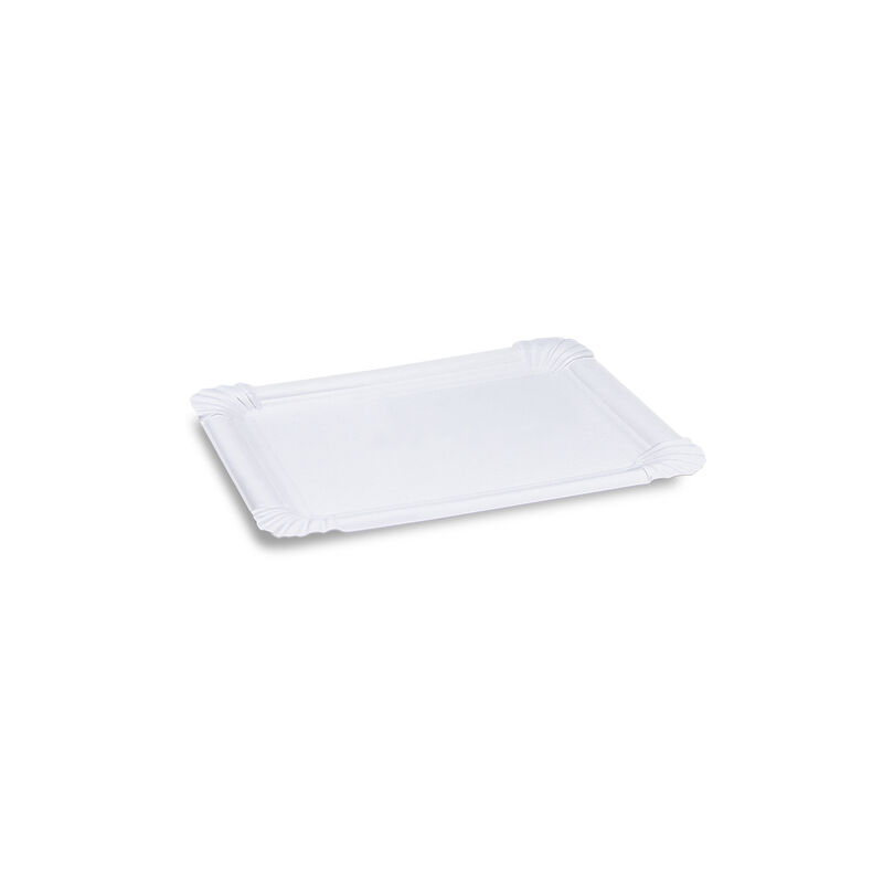 Pappteller Premium Grillteller Imbissteller eckig 16-5x20 cm fettdicht- 250 Stk-