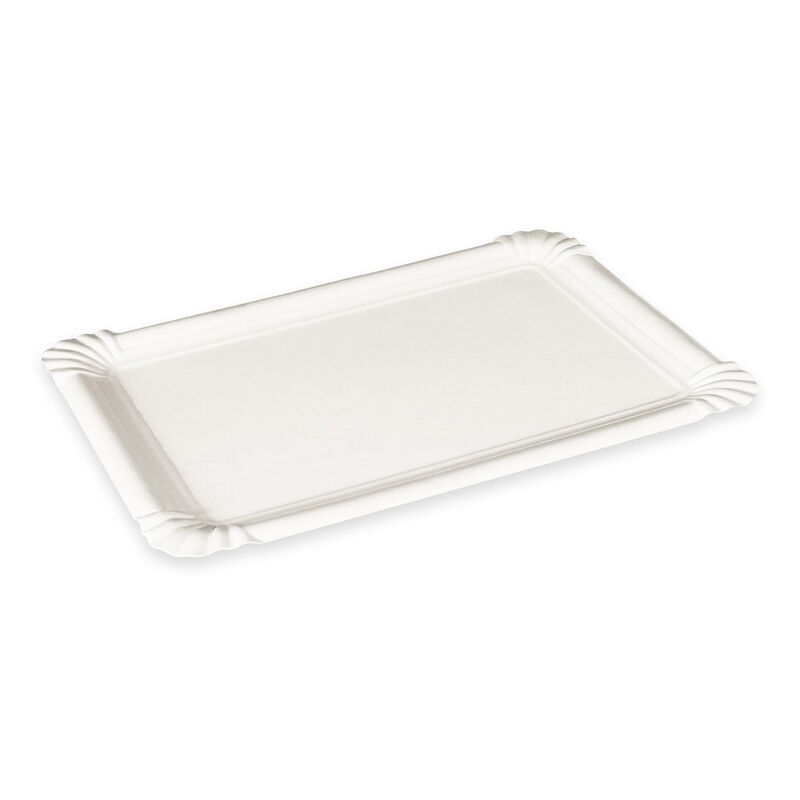 Pappteller Premium Grillteller Imbissteller eckig 16 x 23 cm fettdicht- 250 Stk-
