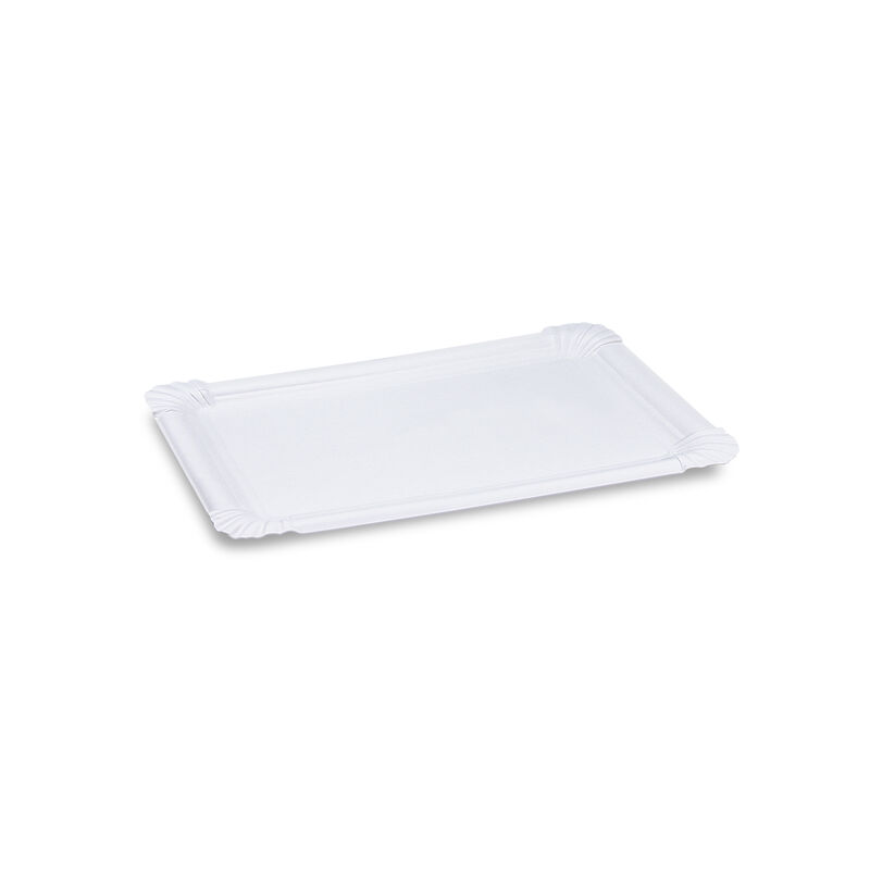 Pappteller Premium Grillteller Imbissteller eckig 17-5x25 cm fettdicht- 250 Stk-