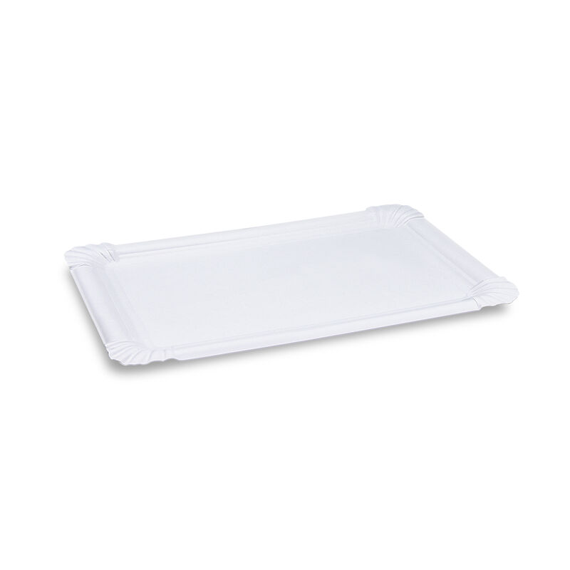 Pappteller Premium Grillteller Imbissteller eckig 21 x 30 cm fettdicht- 125 Stk-