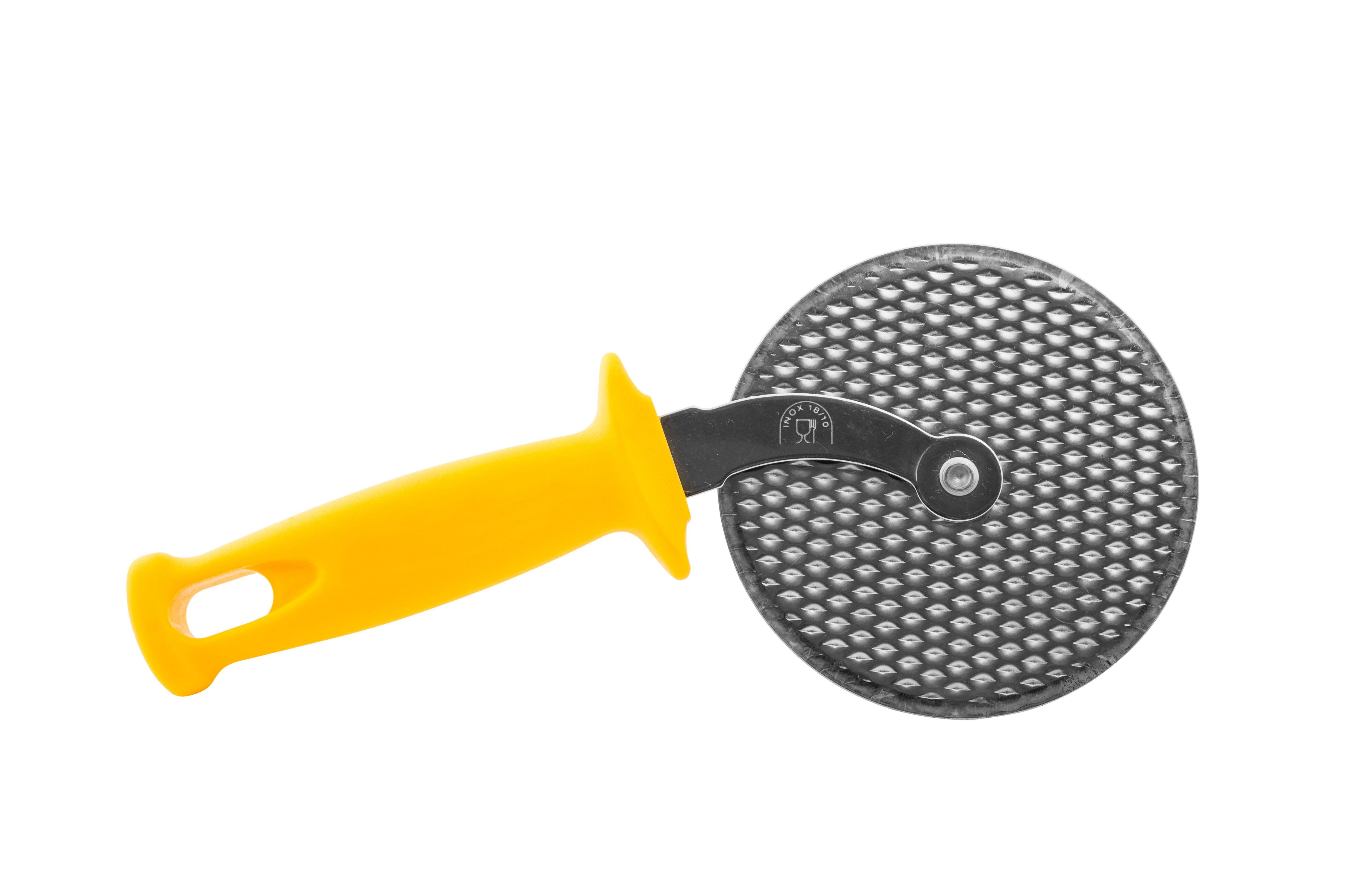 Pizzaschneider aus Edelstahl  antihaftbeschichtet  Durchmesser 11 cm