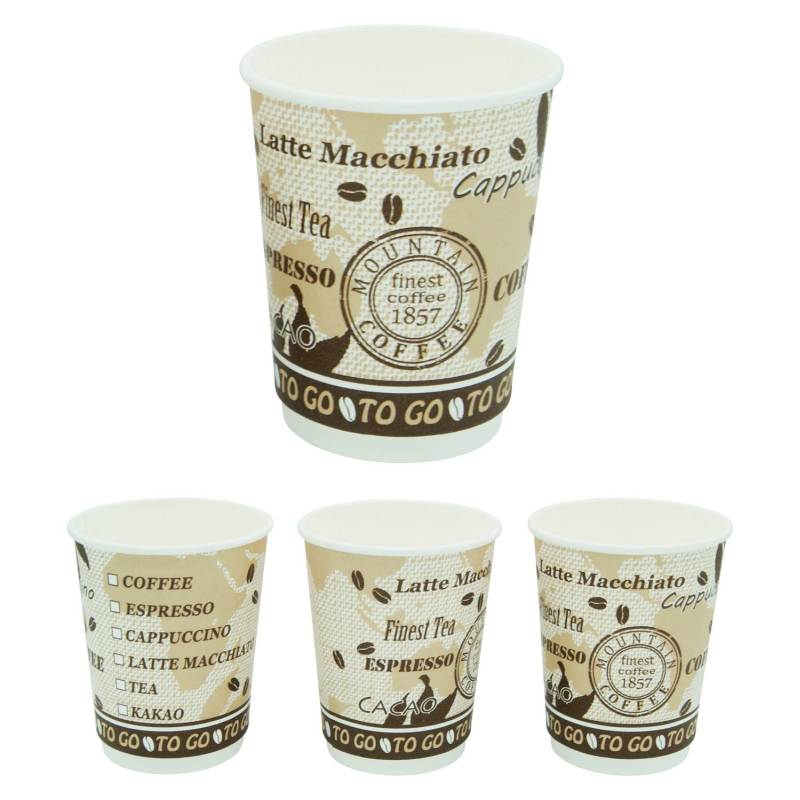 Premium Kaffeebecher Doppelwand- Coffee to go- beschichtet- 300 ml- 30 Stk-