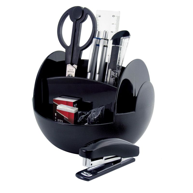 Premium rotierender Schreibtischorganizer-inkl- 9-teiligem Zubehör- schwarz