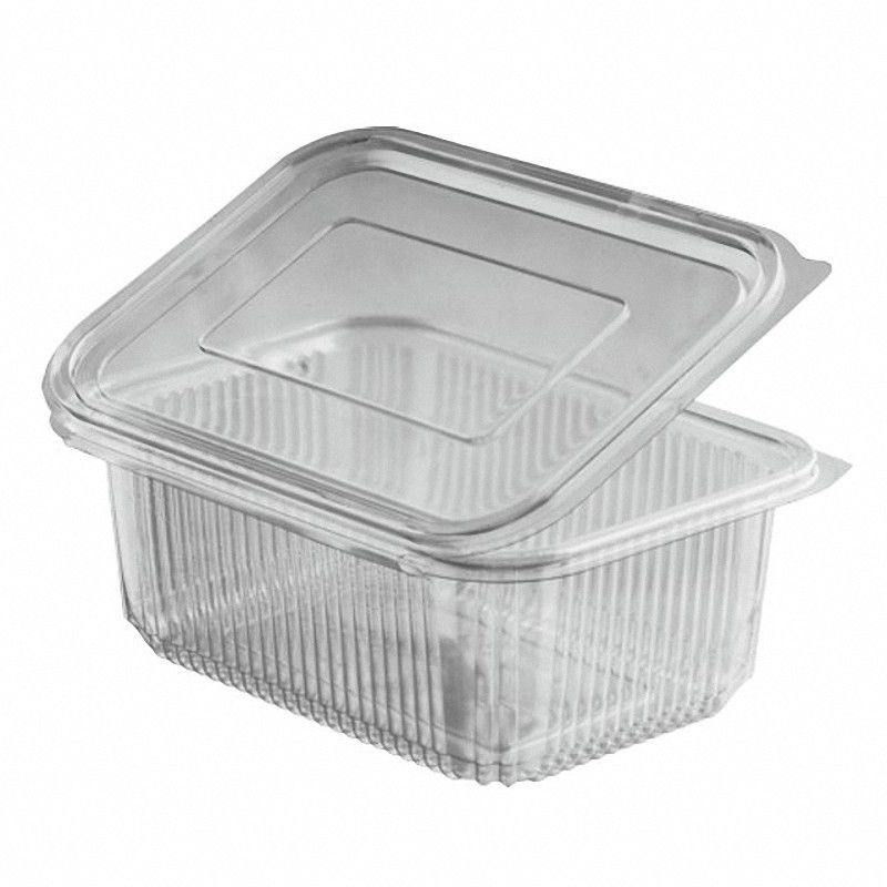 Rechteckbecher klar mit Deckel 1000 ml (PET)- 50 Stk-