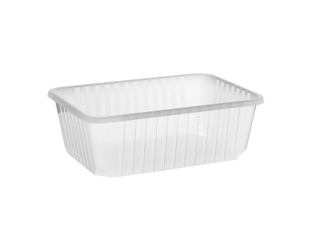 Rechteckschalen klar 1000 ml (PP)- 50 Stk-