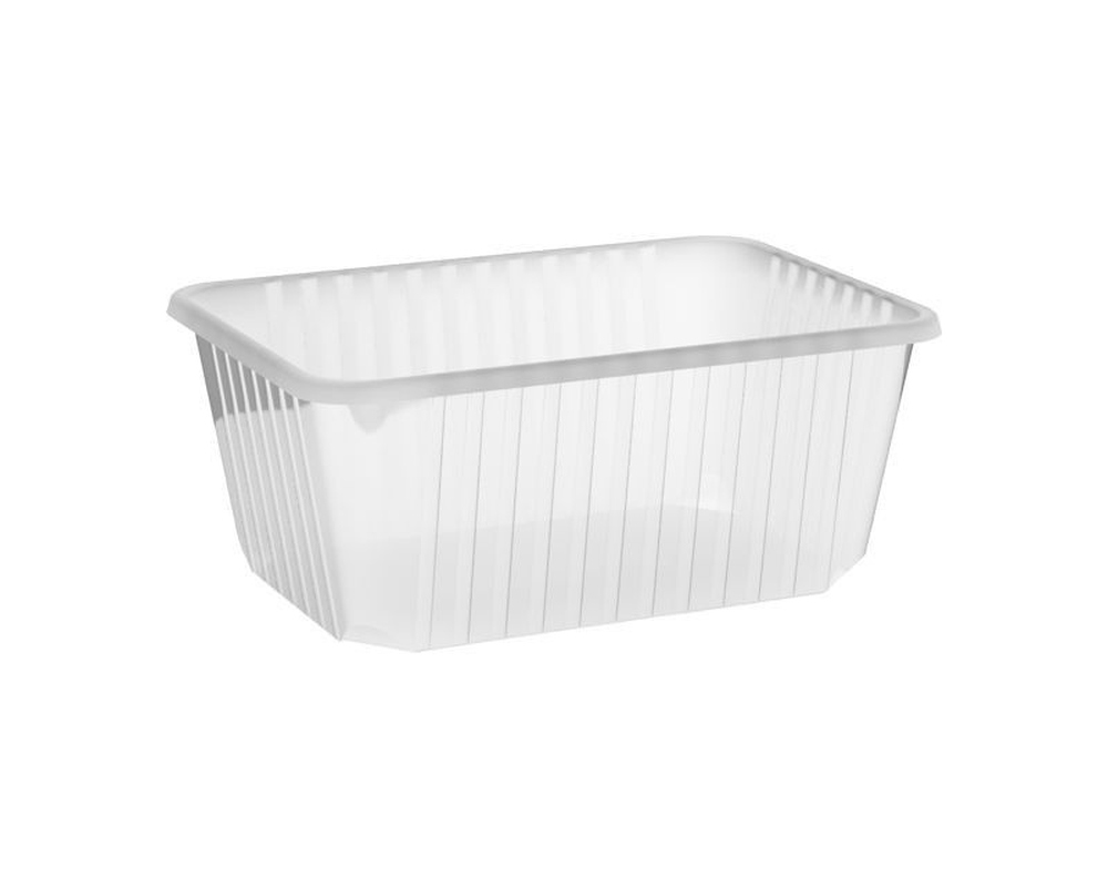 Rechteckschalen klar 1200 ml (PP)- 50 Stk-