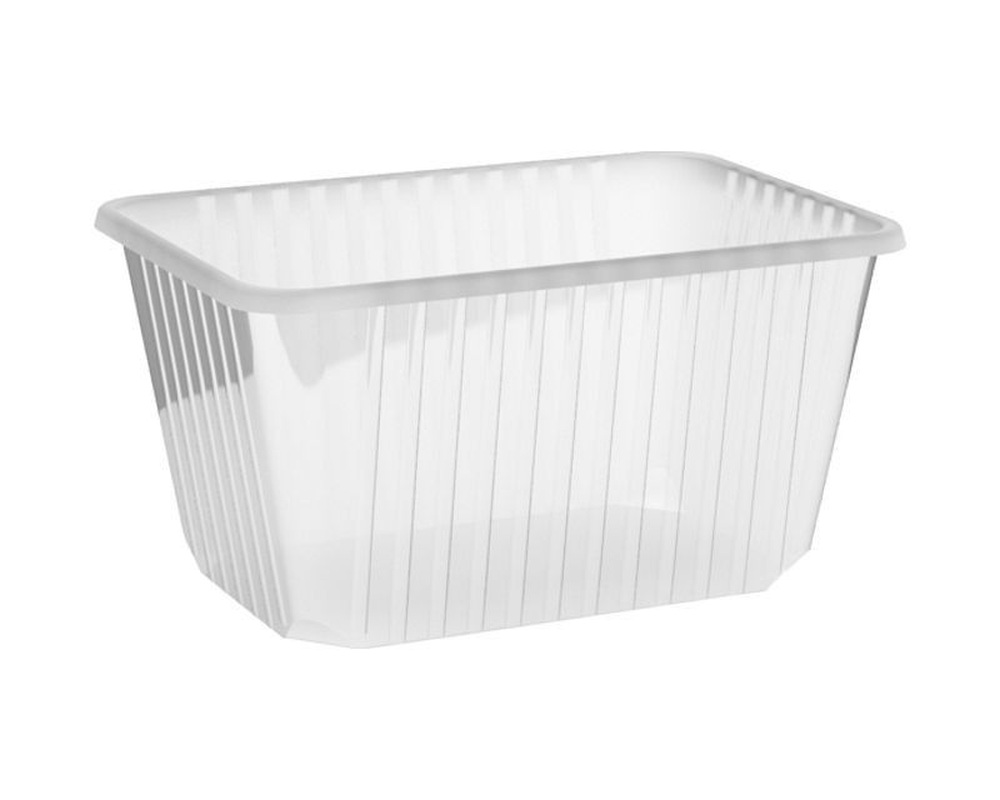 Rechteckschalen klar 1500 ml (PP)- 50 Stk-