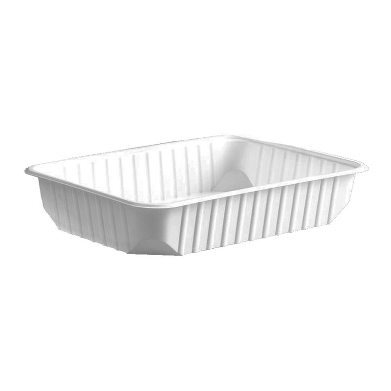Rechteckschalen weiss 500ml (PP)- 50 Stk-