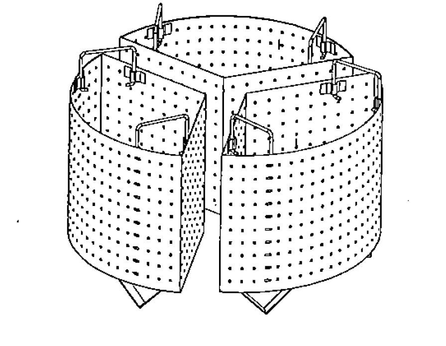 Reiseinsatz  3 Fcher  Kochkessel 100 L  Lochdurchmesser 3 mm unter Kochgerte > Zubehr > Zubehr  Serie 900