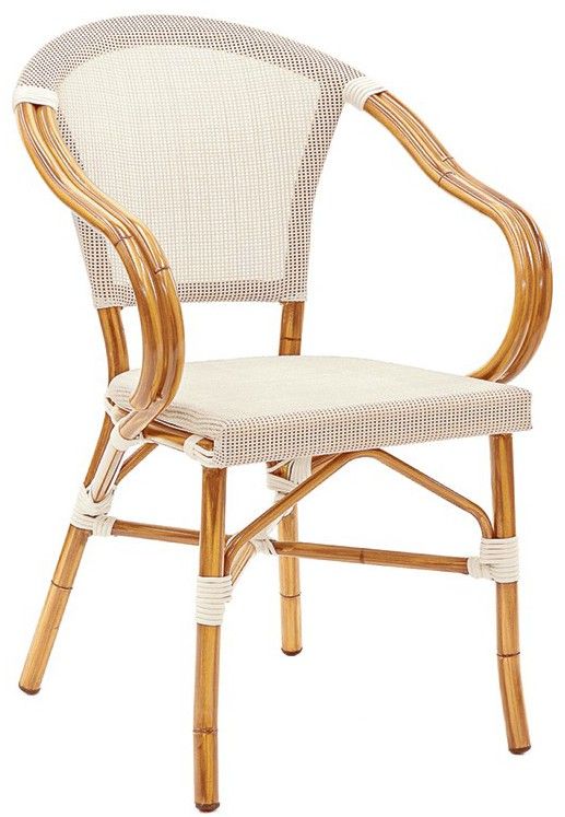 Romance Sessel – Aluminium – lackiert – Bambus – Sitzfläche und Rückenlehne – Textilene