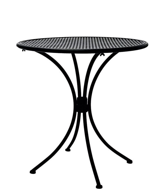 Runder Aussentisch  lackiertes Metall  - 60 cm