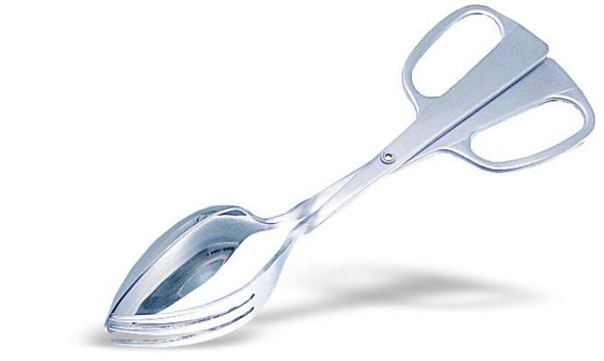 Salatzange  Edelstahl  Lnge 26-5 cm