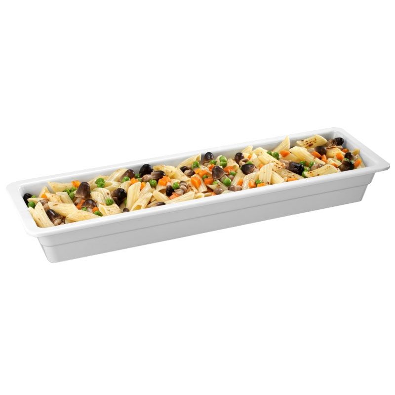 Schale  Melamin  Gastronorm GN 2-4 Abmessungen B 530 mm x T 162 mm x H 20 mm