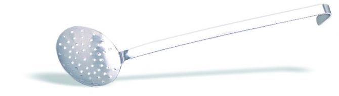 Schaumlffel  Durchmesser 10 cm  Grifflnge 32 cm