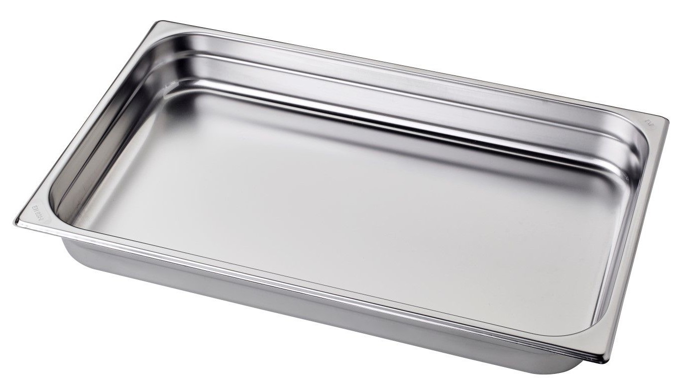 Schssel aus Edelstahl GN1-1 B 530 mm x T 325 mm x H 65 mm 8-5 L