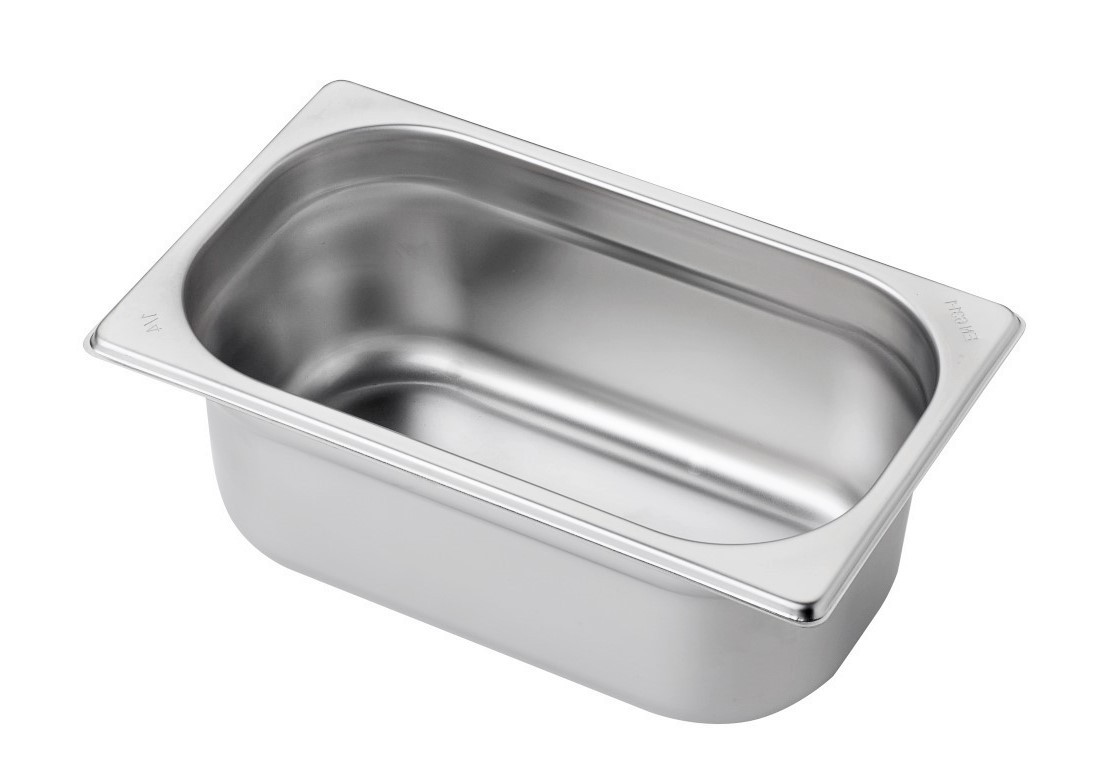 Schssel aus Edelstahl GN1-4 B 265 mm x T 175 mm x H 100 mm 2-5 L
