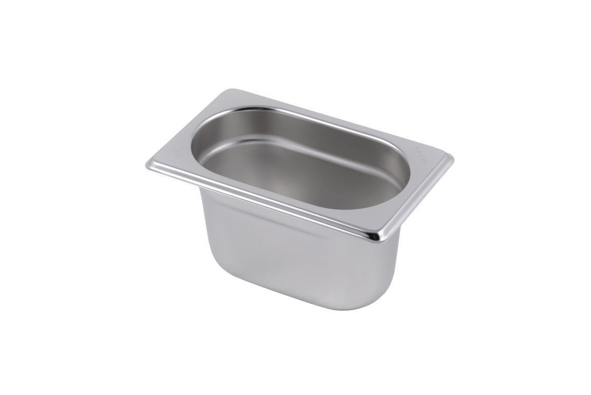 Schssel aus Edelstahl GN1-9 B 176 mm x T 108 mm x H 100 mm 0-9 L