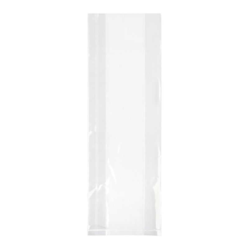 Seitenfaltenbeutel 100+50x300 mm mit Siegelnaht transparent OPP 30my 100 Stk-