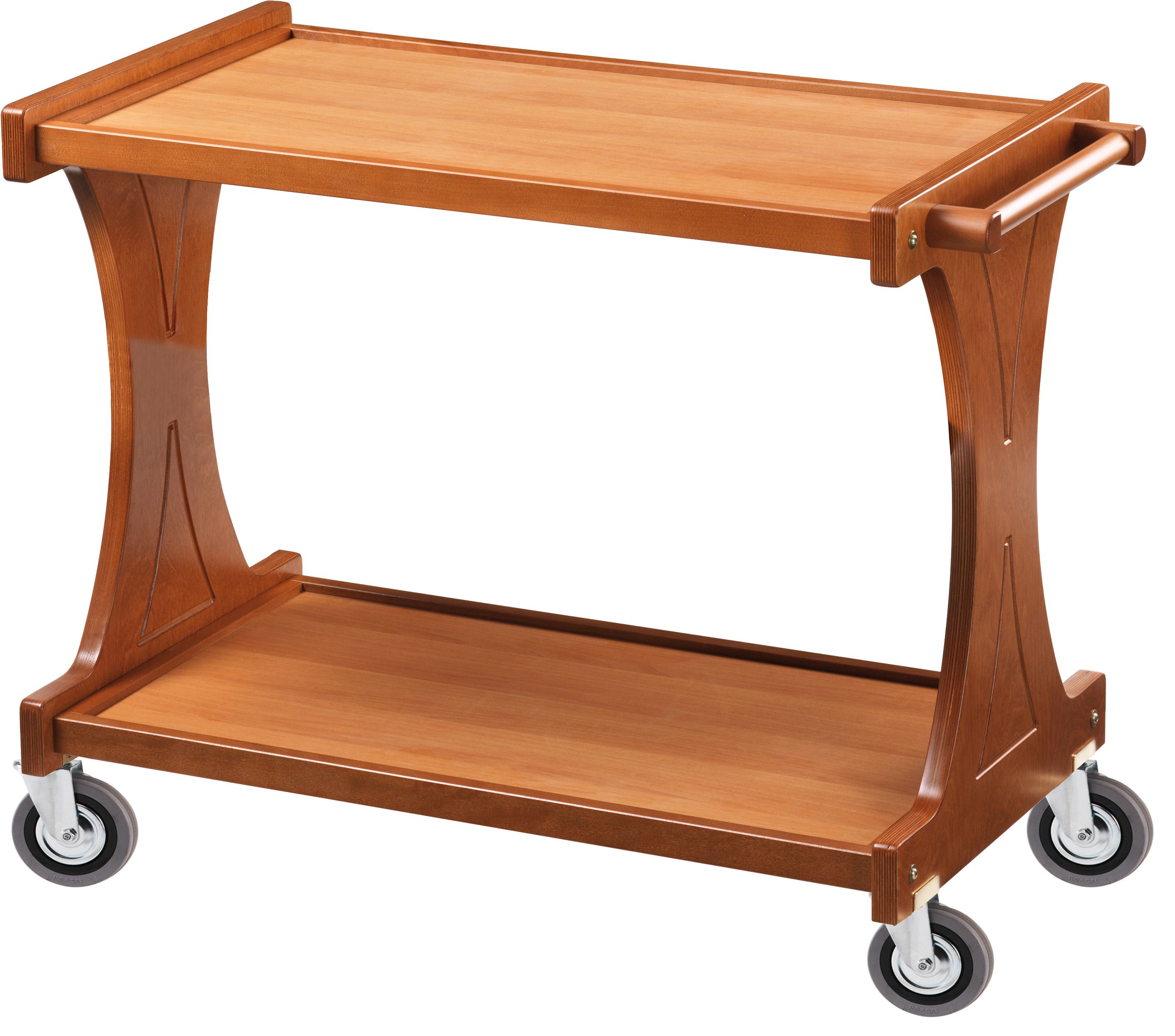 Servicewagen  Holz  2 Ablagen  B 1060 mm x T 550 mm x H 850 mm
